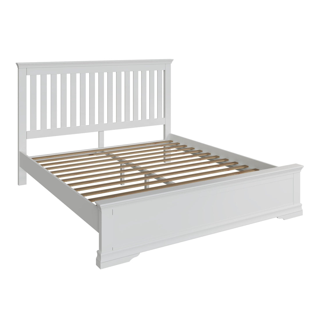 Coastal Chalk White Super Kingsize Bed Frame 6ft - Duck Barn Interiors