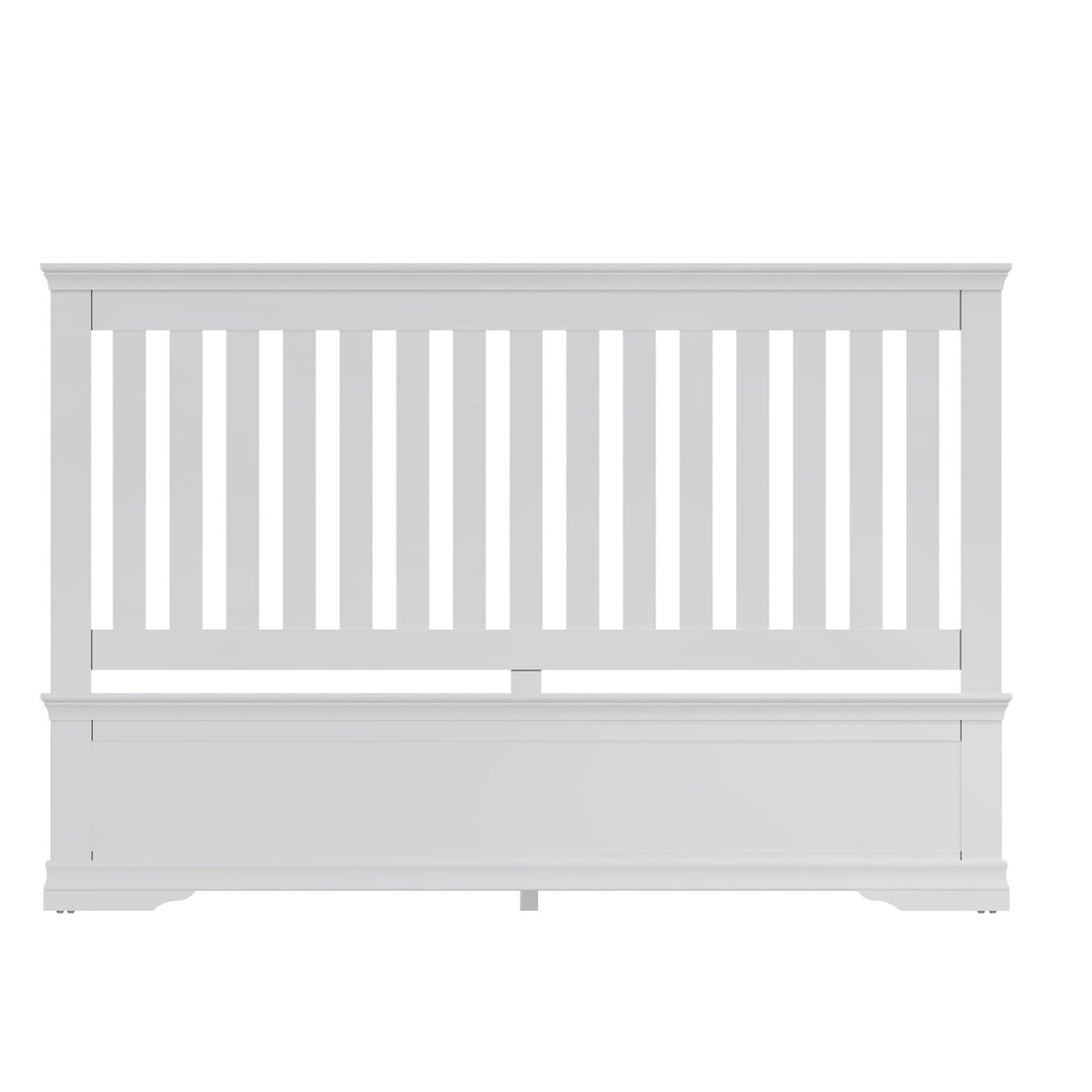 Coastal Chalk White Super Kingsize Bed Frame 6ft - Duck Barn Interiors