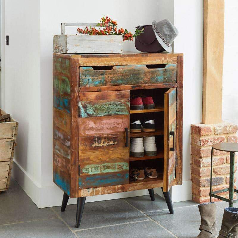 Coastal Chic Shoe Cupboard - Duck Barn Interiors