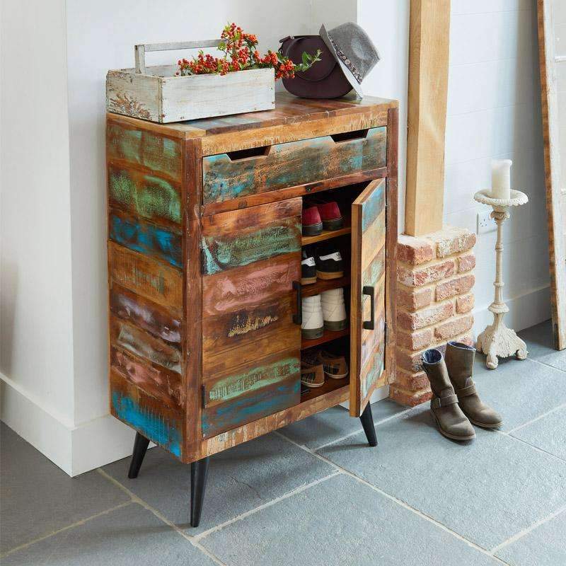 Coastal Chic Shoe Cupboard - Duck Barn Interiors