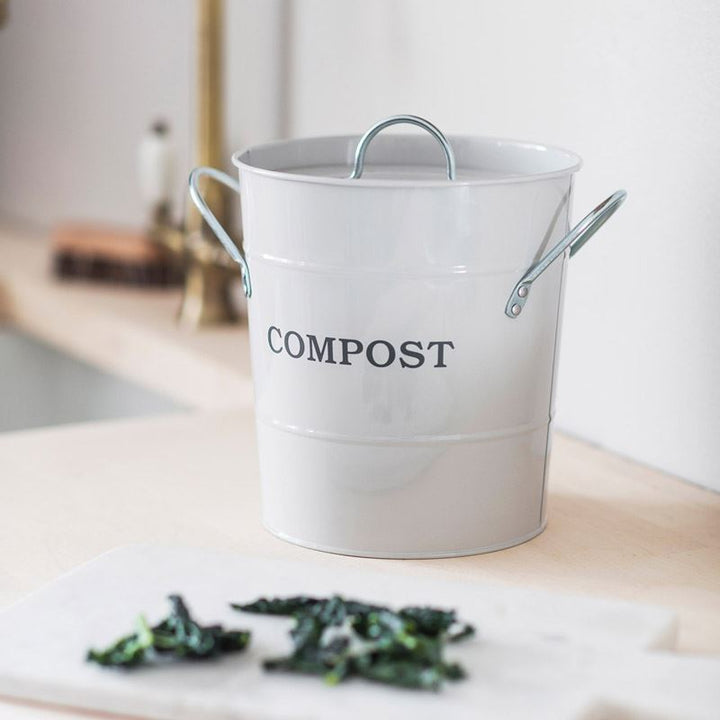 Compost Bin - Chalk White1 - Duck Barn Interiors