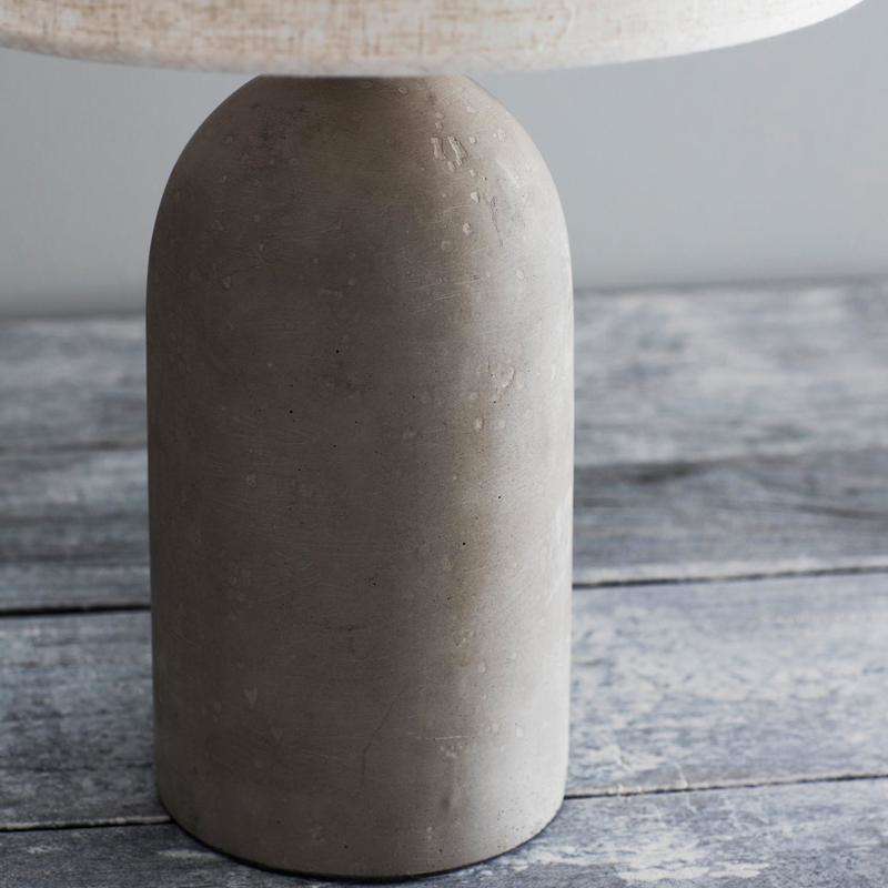 Concrete Millbank Bullet Table Lamp2 - Duck Barn Interiors