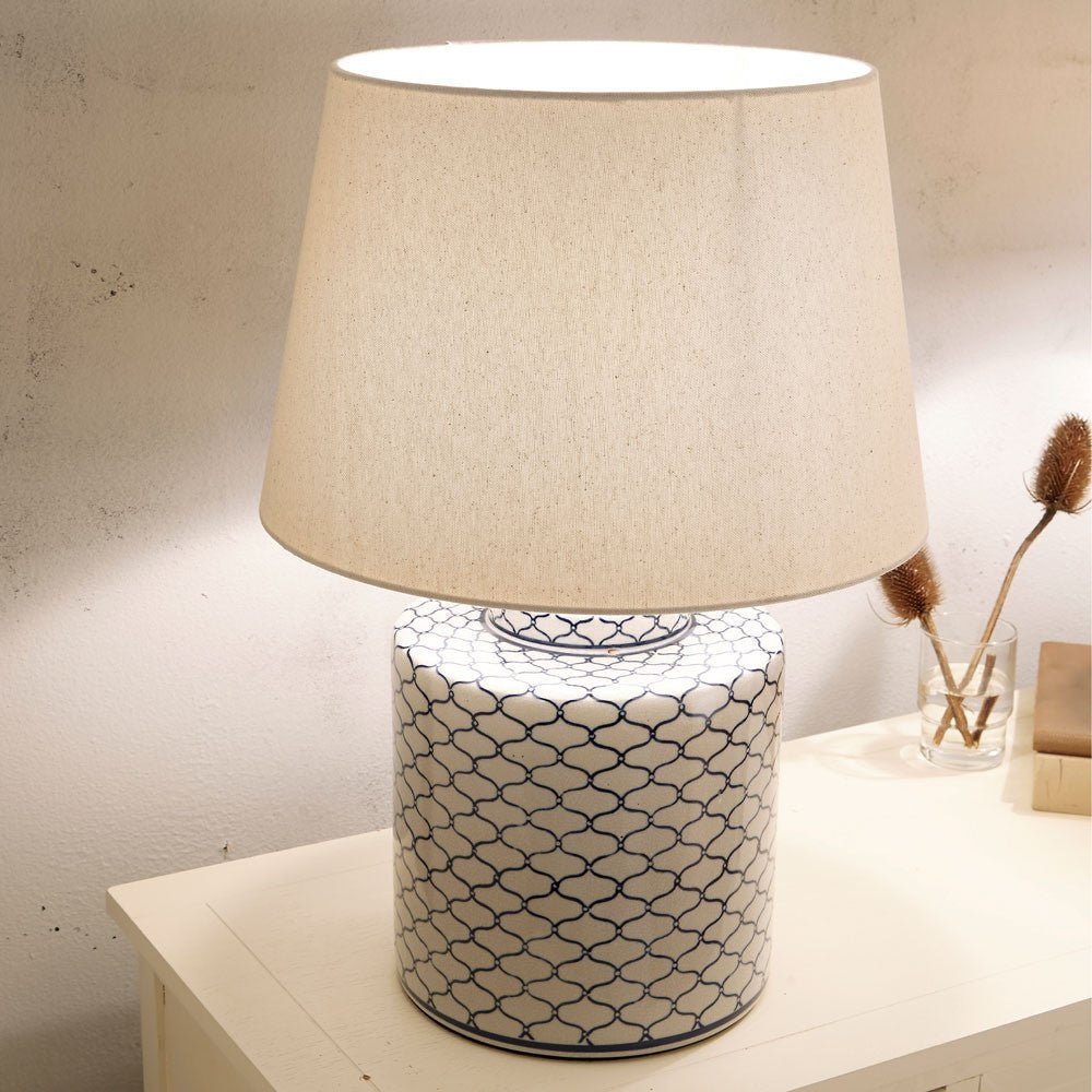 Cotton Cream Lamp Shade2 - Duck Barn Interiors