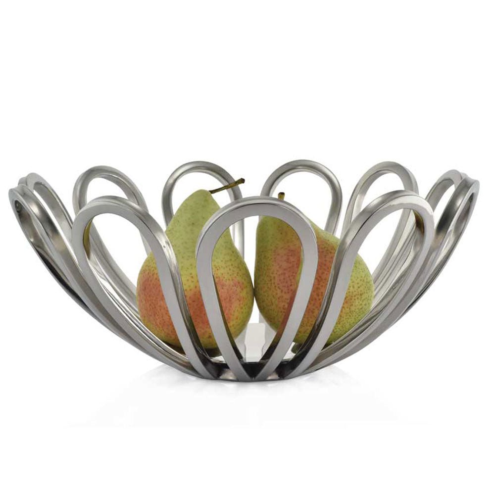 Daisy Stainless Steel Fruit Bowl - Medium - Duck Barn Interiors