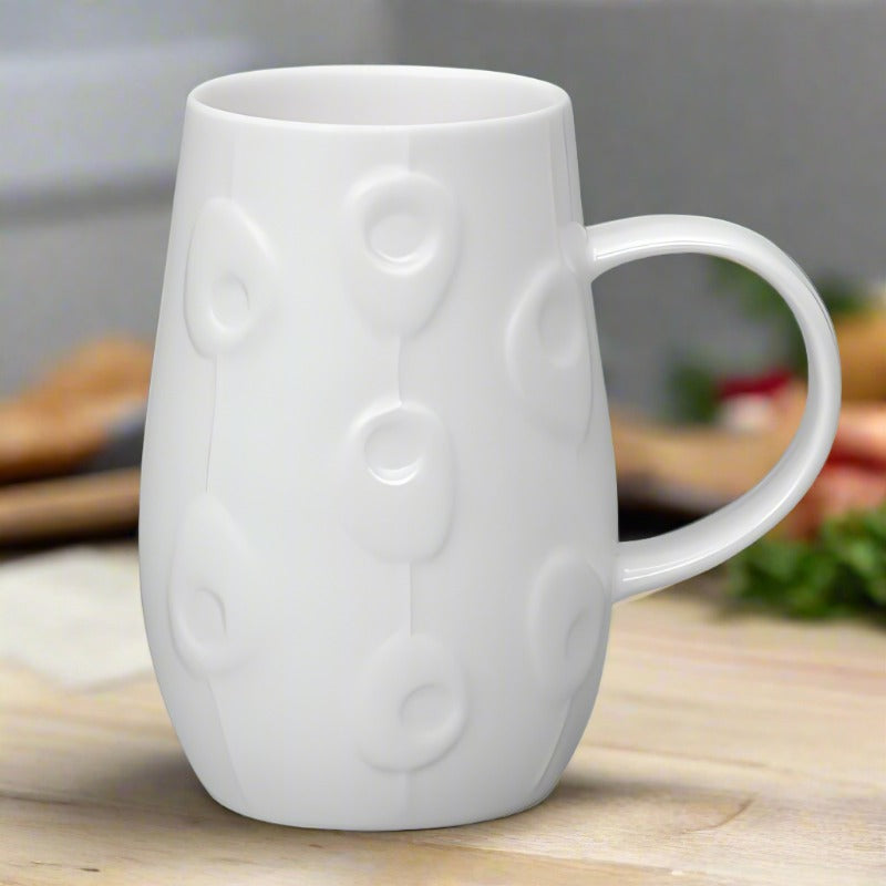 Droplet White Bone China Mug - Pebble1 - Duck Barn Interiors