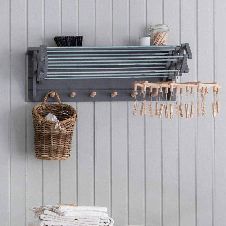 Extending Clothes Dryer - Charcoal1 - Duck Barn Interiors