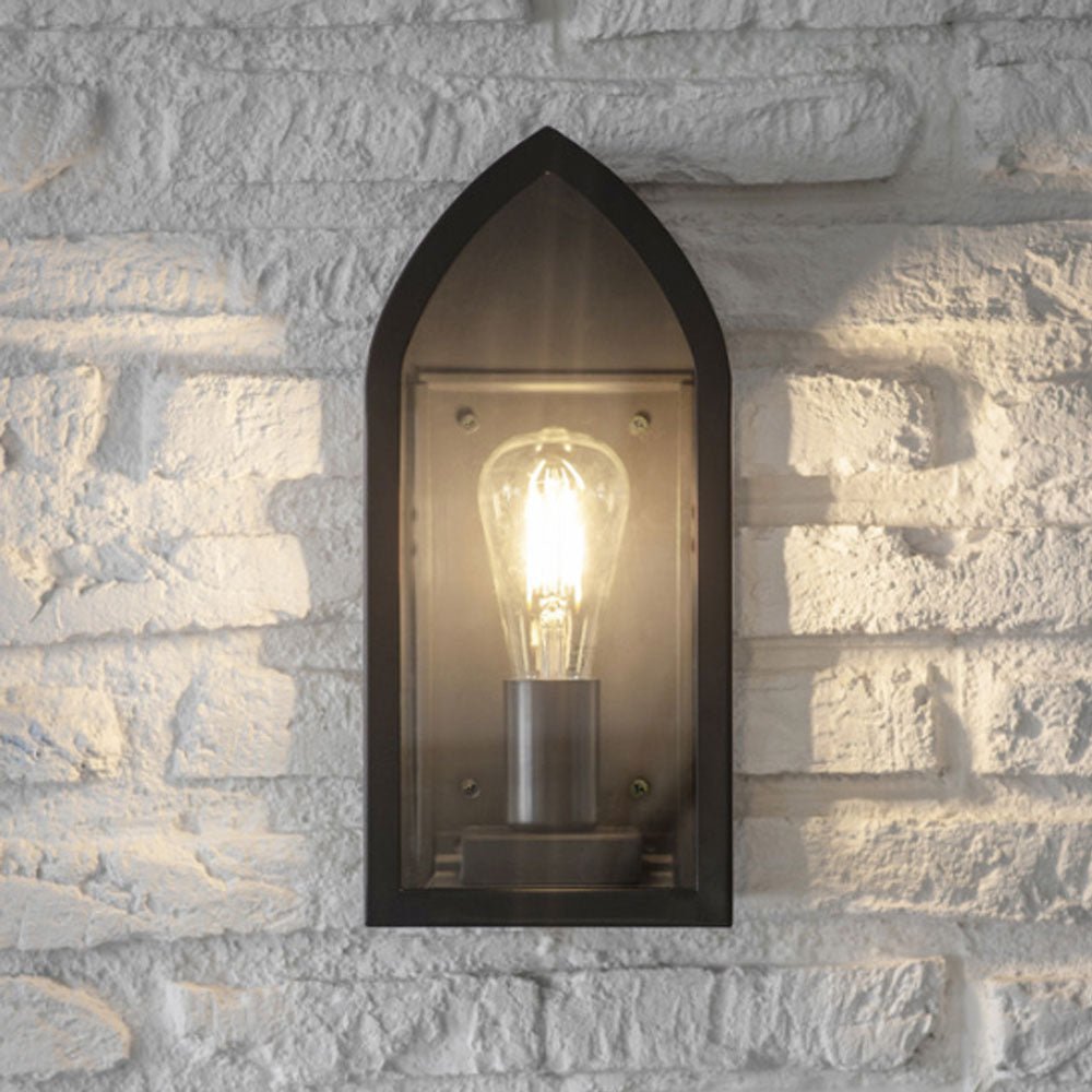 Fairford Outdoor Wall Light Lantern - Carbon2 - Duck Barn Interiors