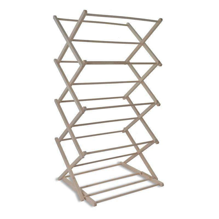 Folding Wooden Clothes Horse - Beech4 - Duck Barn Interiors