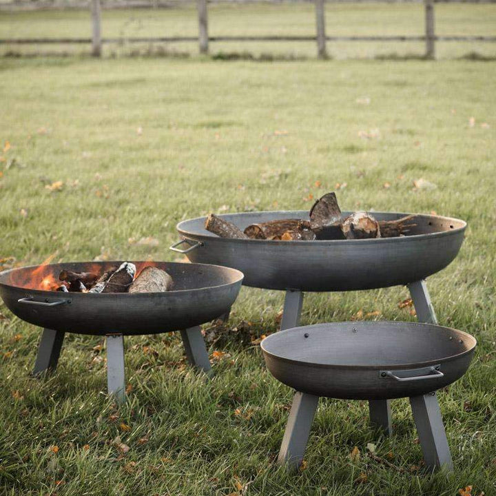 Foscot Raw Metal Fire Pit - Large2 - Duck Barn Interiors