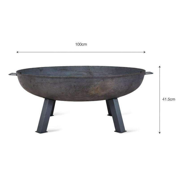 Foscot Raw Metal Fire Pit - Large6 - Duck Barn Interiors