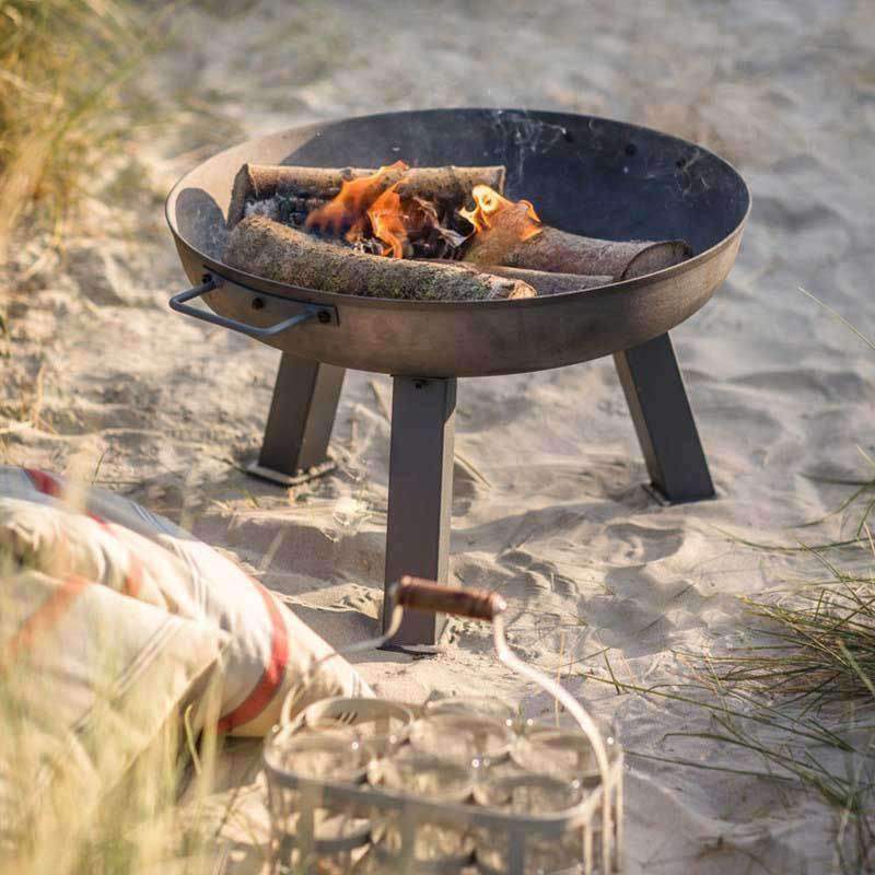 Foscot Raw Metal Fire Pit - Small - Duck Barn Interiors