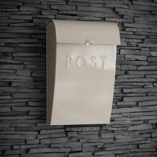 Galvanised Metal Post Box - Clay - Duck Barn Interiors