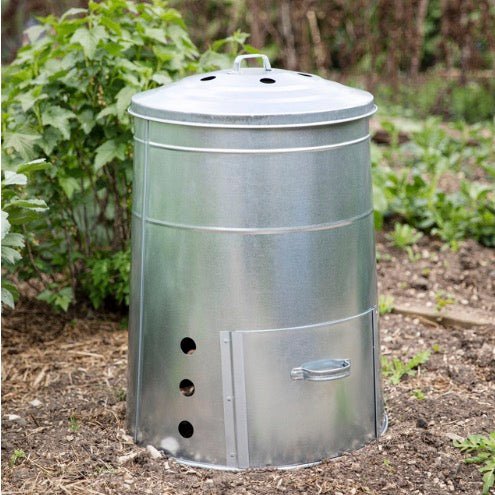 Galvanised Steel Compost Bin - 120L - Duck Barn Interiors