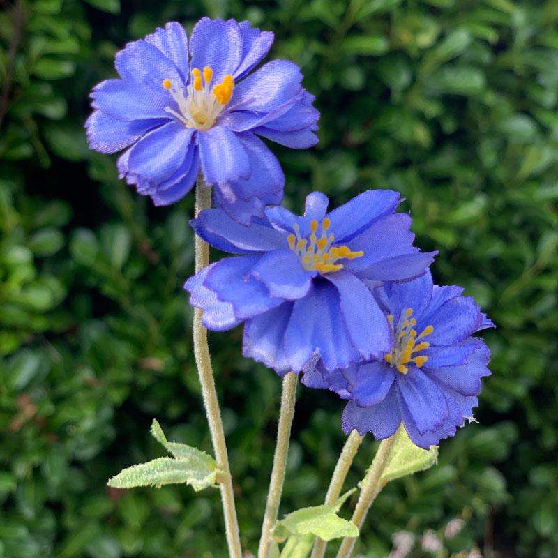 Gisela Graham Artificial Blue Mini Cosmos Stem2 - Duck Barn Interiors