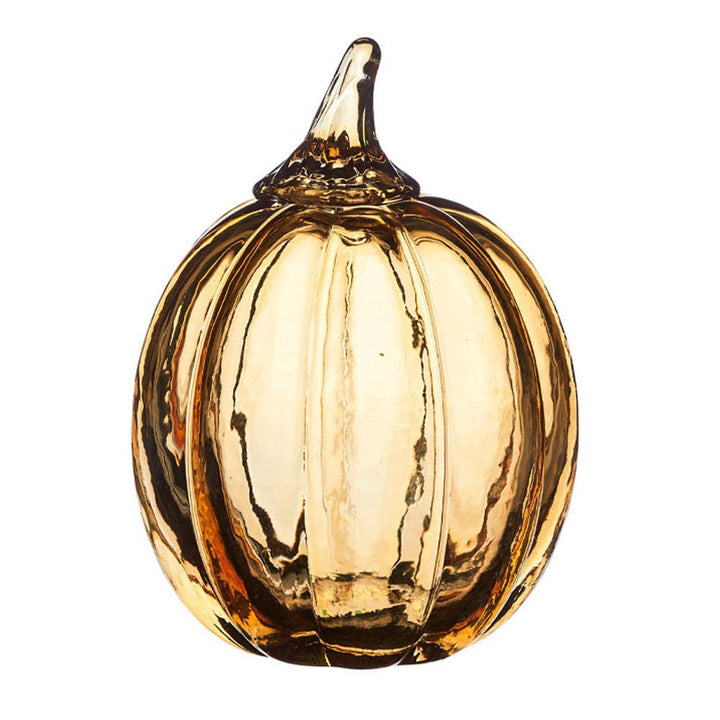 Glass Pumpkins - Honey & Amber (2 Sizes) - Duck Barn Interiors