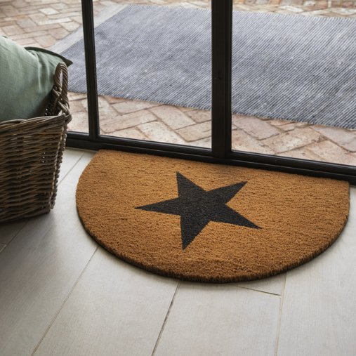 Half Moon Star Doormat - Duck Barn Interiors