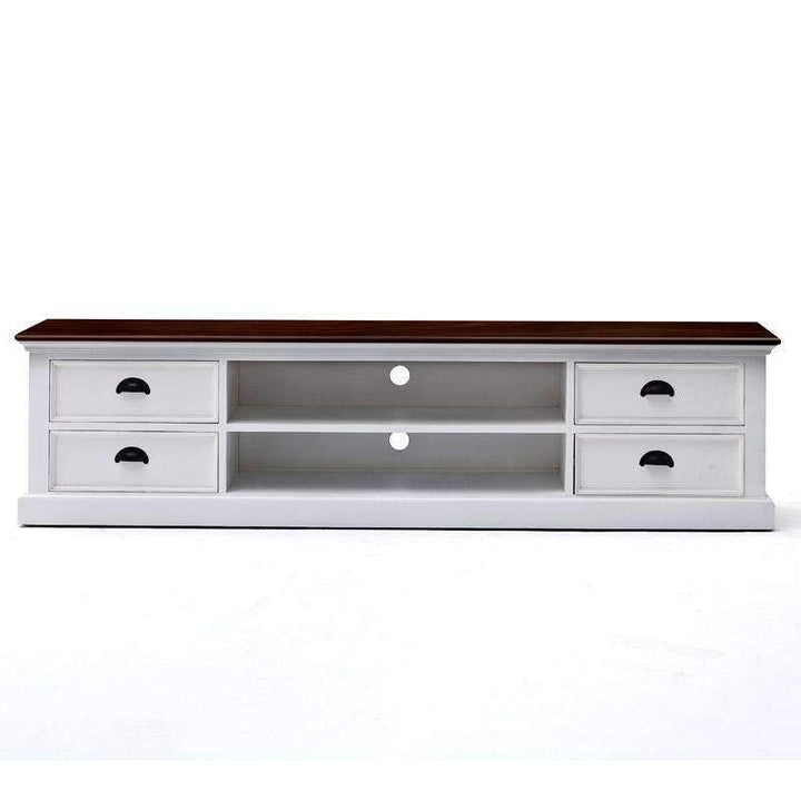 Halifax Accent White Painted TV Unit with 4 Drawers7 - Duck Barn Interiors