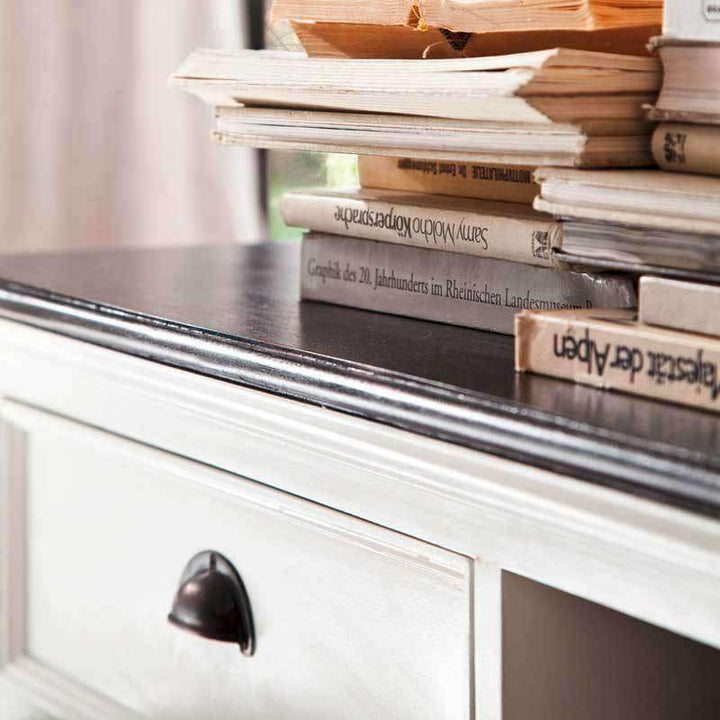 Halifax Contrast White Painted Large TV Unit4 - Duck Barn Interiors