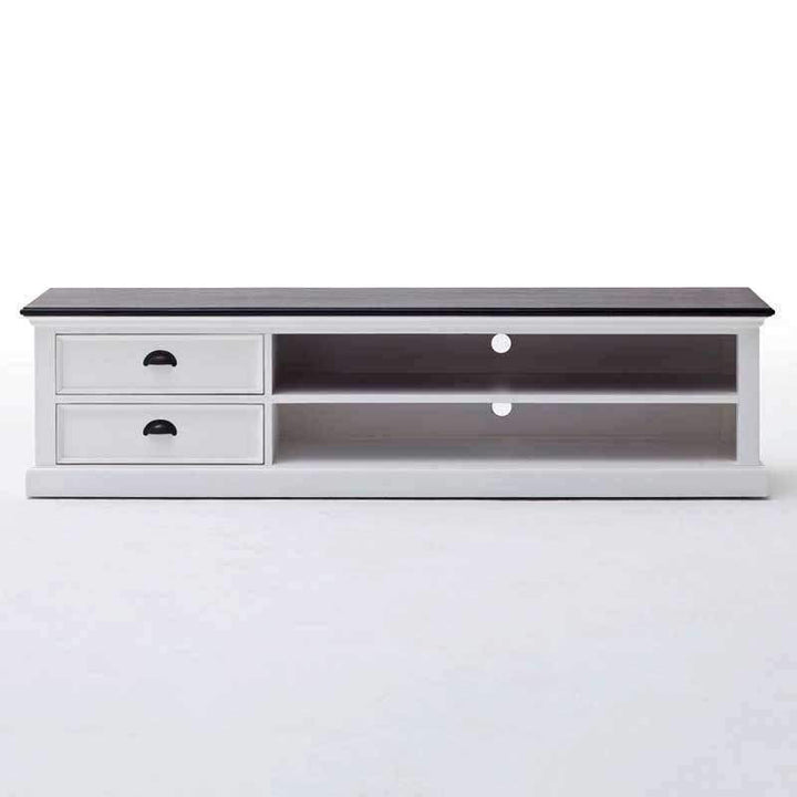 Halifax Contrast White Painted Large TV Unit3 - Duck Barn Interiors