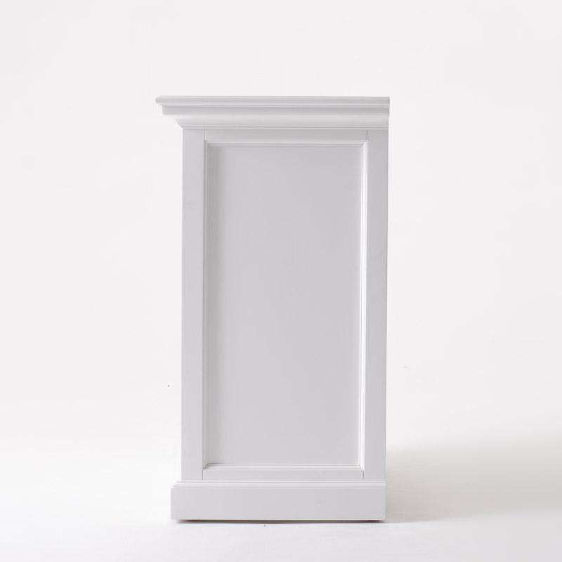 Halifax Grand White Painted Bedside Table with Dividers4 - Duck Barn Interiors