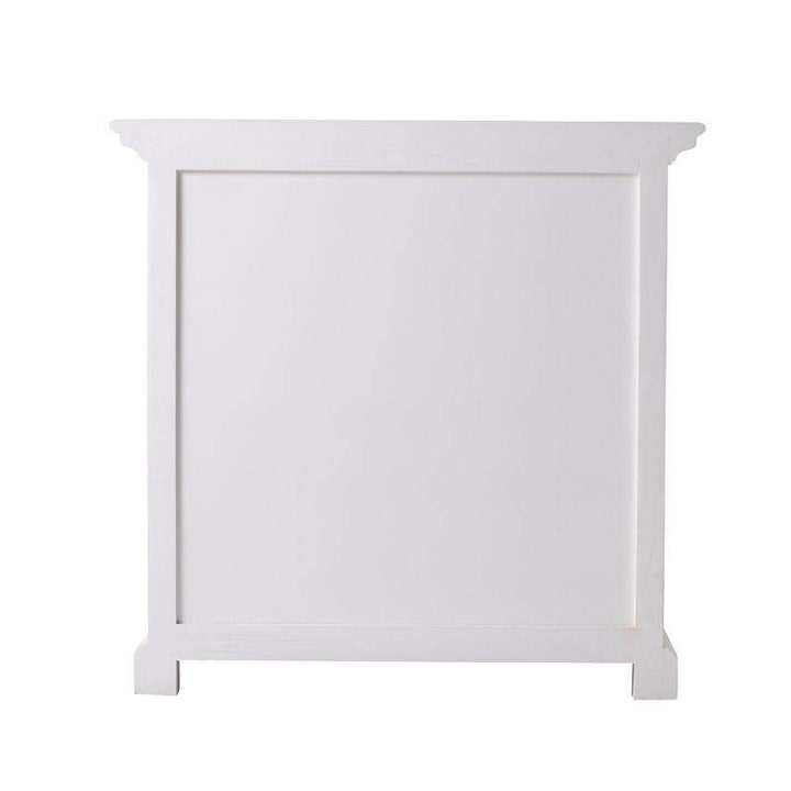 Halifax Grand White Painted Bedside Table with Shelves - Duck Barn Interiors