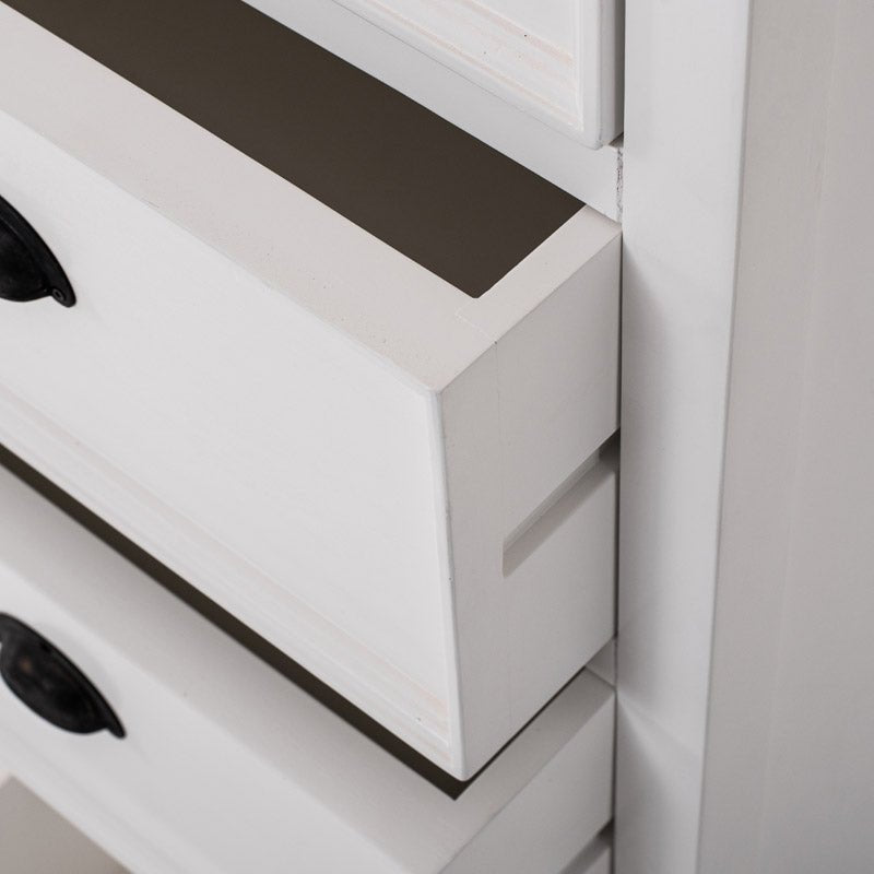 Halifax Grand White Painted Tallboy with 5 Drawers7 - Duck Barn Interiors