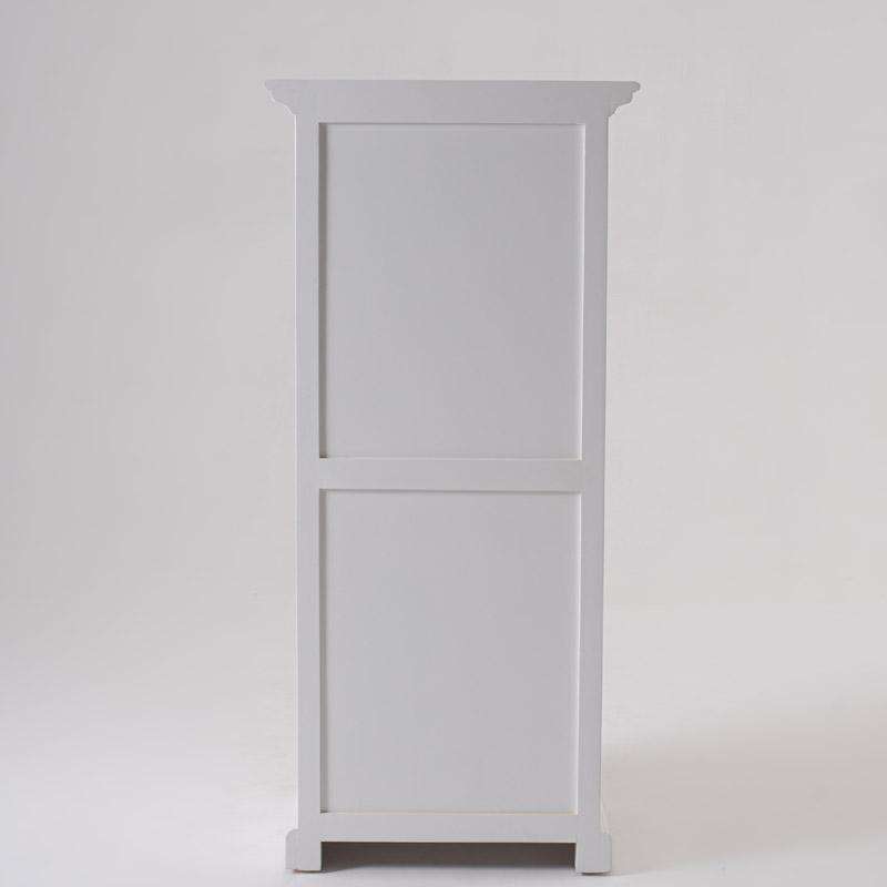 Halifax Grand White Painted Tallboy with Basket Set6 - Duck Barn Interiors