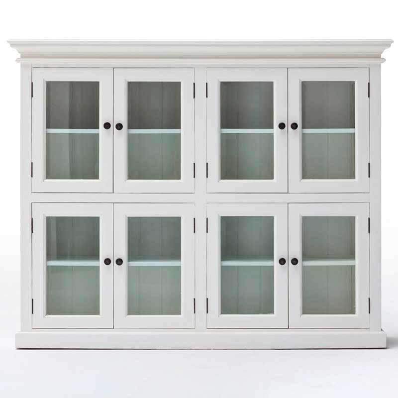 Halifax White Painted 8 Door Pantry Cabinet2 - Duck Barn Interiors