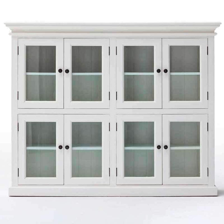 Halifax White Painted 8 Door Pantry Cabinet2 - Duck Barn Interiors