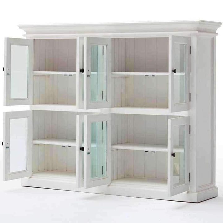 Halifax White Painted 8 Door Pantry Cabinet4 - Duck Barn Interiors