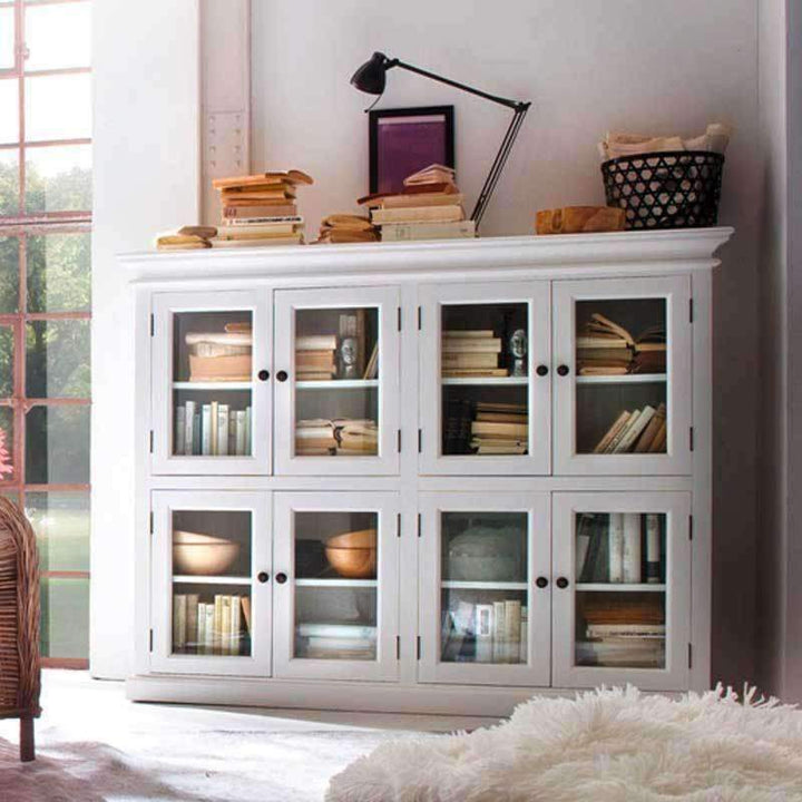 Halifax White Painted 8 Door Pantry Cabinet1 - Duck Barn Interiors