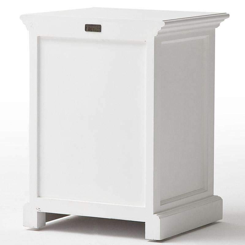 Halifax White Painted Bedside Table with Dividers9 - Duck Barn Interiors