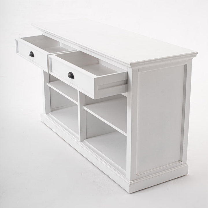 Halifax White Painted Buffet with 2 Drawers6 - Duck Barn Interiors