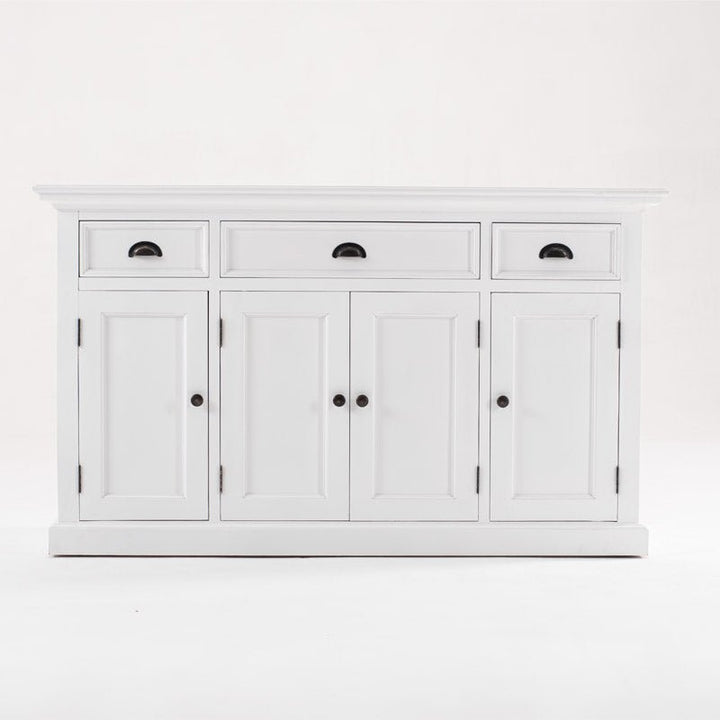 Halifax White Painted Buffet with 4 Doors & 3 Drawers - Duck Barn Interiors