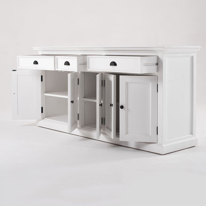 Halifax White Painted Buffet with 5 Doors & 3 Drawers4 - Duck Barn Interiors