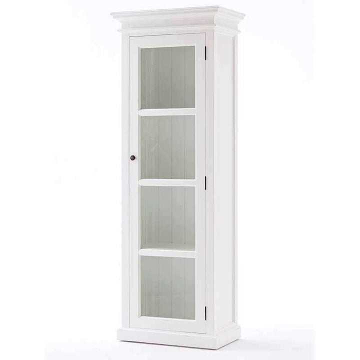 Halifax White Painted Cabinet with Glass Door3 - Duck Barn Interiors