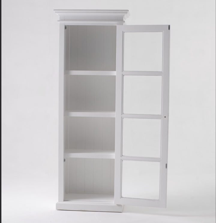 Halifax White Painted Cabinet with Glass Door5 - Duck Barn Interiors