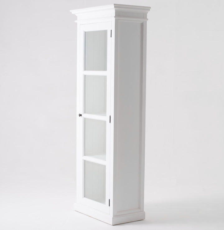 Halifax White Painted Cabinet with Glass Door6 - Duck Barn Interiors