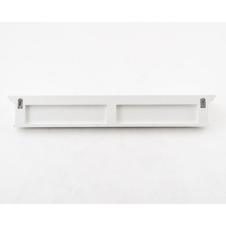 Halifax White Painted Eight Hook Coat Rack Shelf4 - Duck Barn Interiors