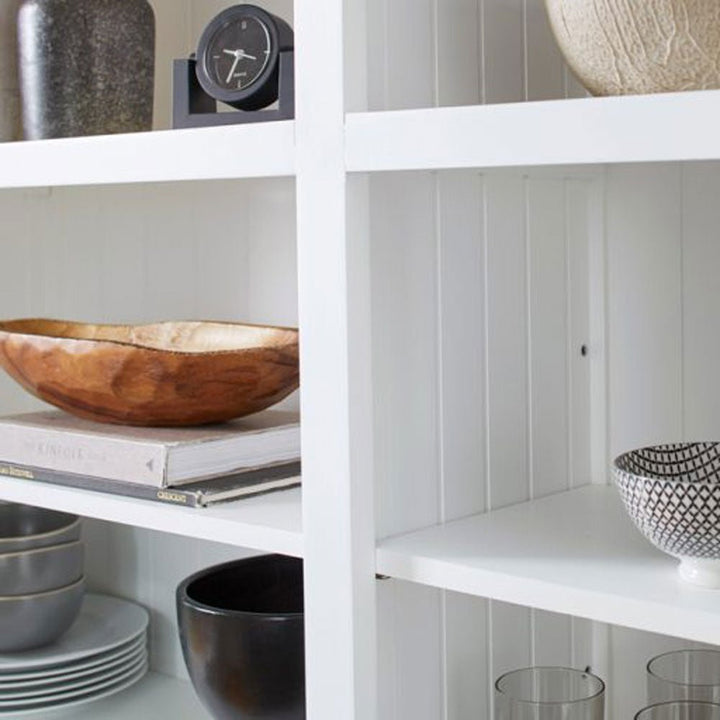 Halifax White Painted Hutch Bookcase Unit3 - Duck Barn Interiors