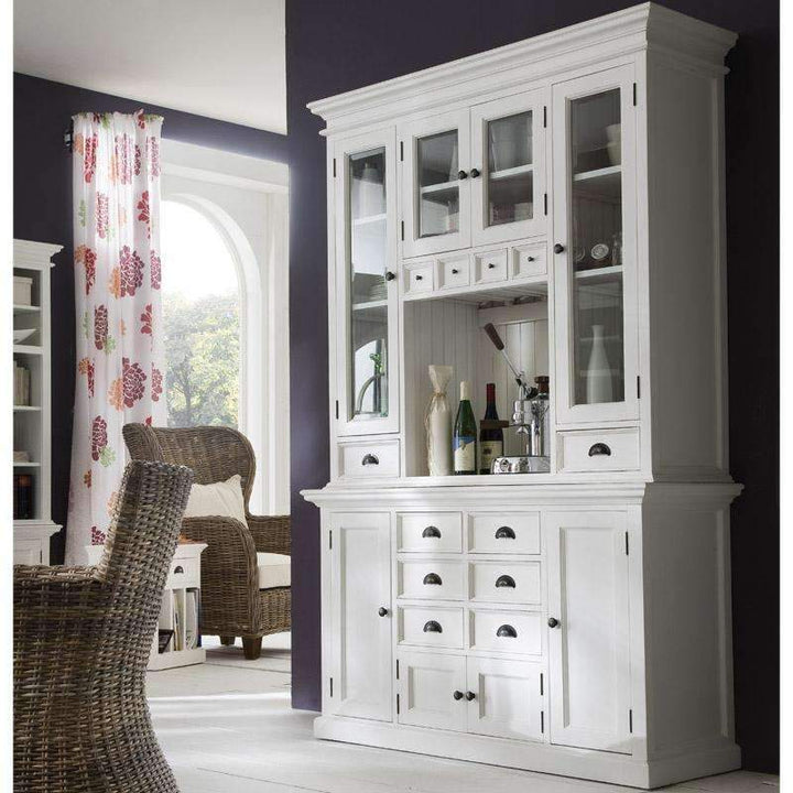 Halifax White Painted Kitchen Hutch Unit1 - Duck Barn Interiors