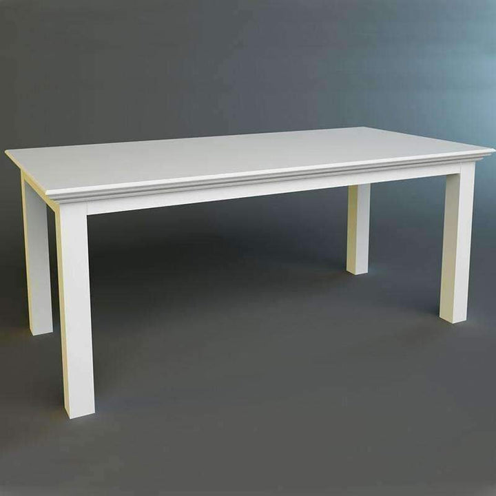 Halifax White Painted Rectangular Dining Table Extra Large4 - Duck Barn Interiors