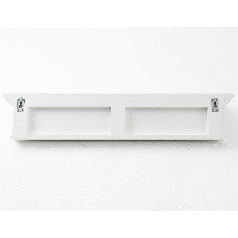 Halifax White Painted Six Hook Coat Rack Shelf5 - Duck Barn Interiors