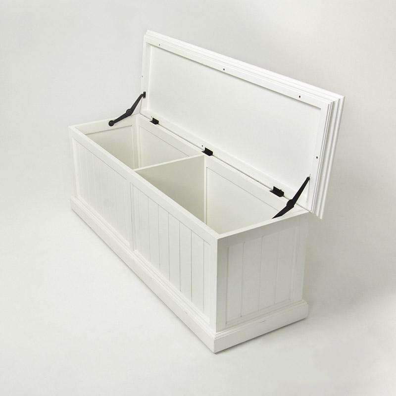 Halifax White Painted Storage Chest4 - Duck Barn Interiors