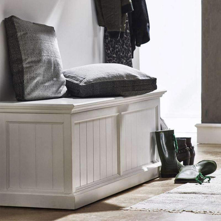 Halifax White Painted Storage Chest1 - Duck Barn Interiors