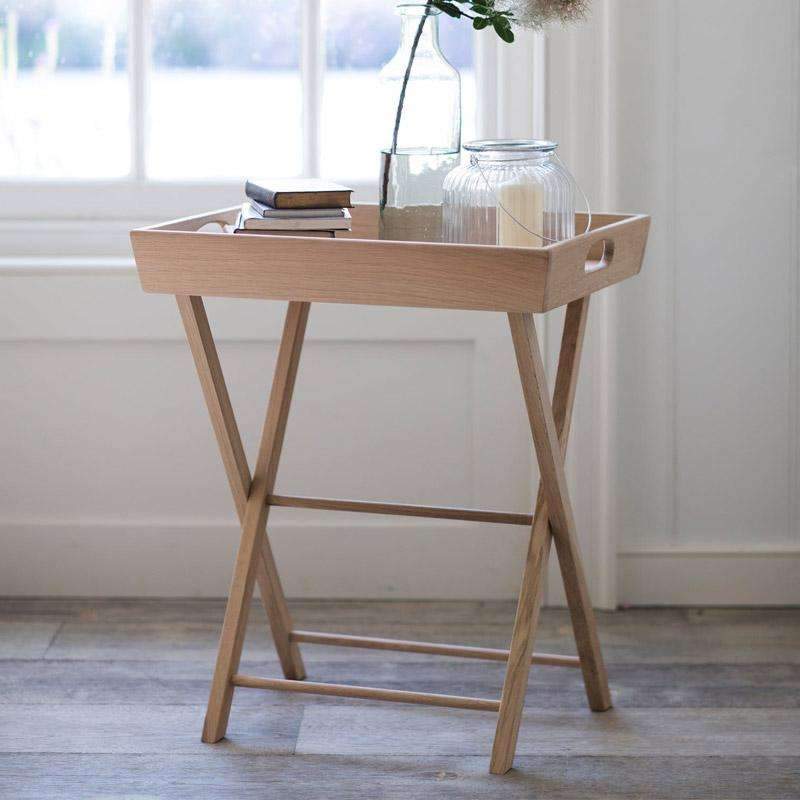 Hambledon Butlers Oak Tray Table4 - Duck Barn Interiors