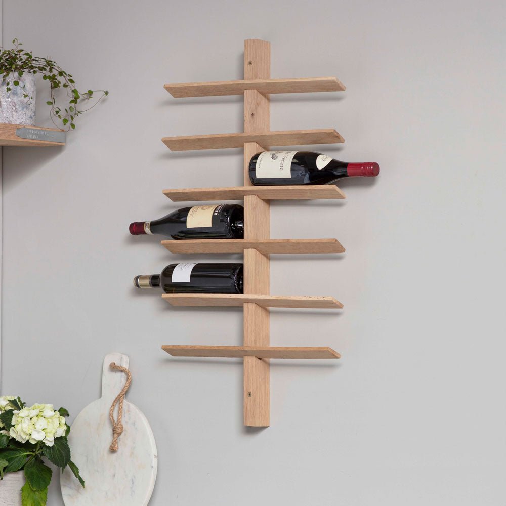 Hambledon Oak Wine Rack (12 Bottles) - Duck Barn Interiors