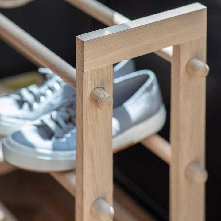 Hambledon Wooden Shoe Rack2 - Duck Barn Interiors