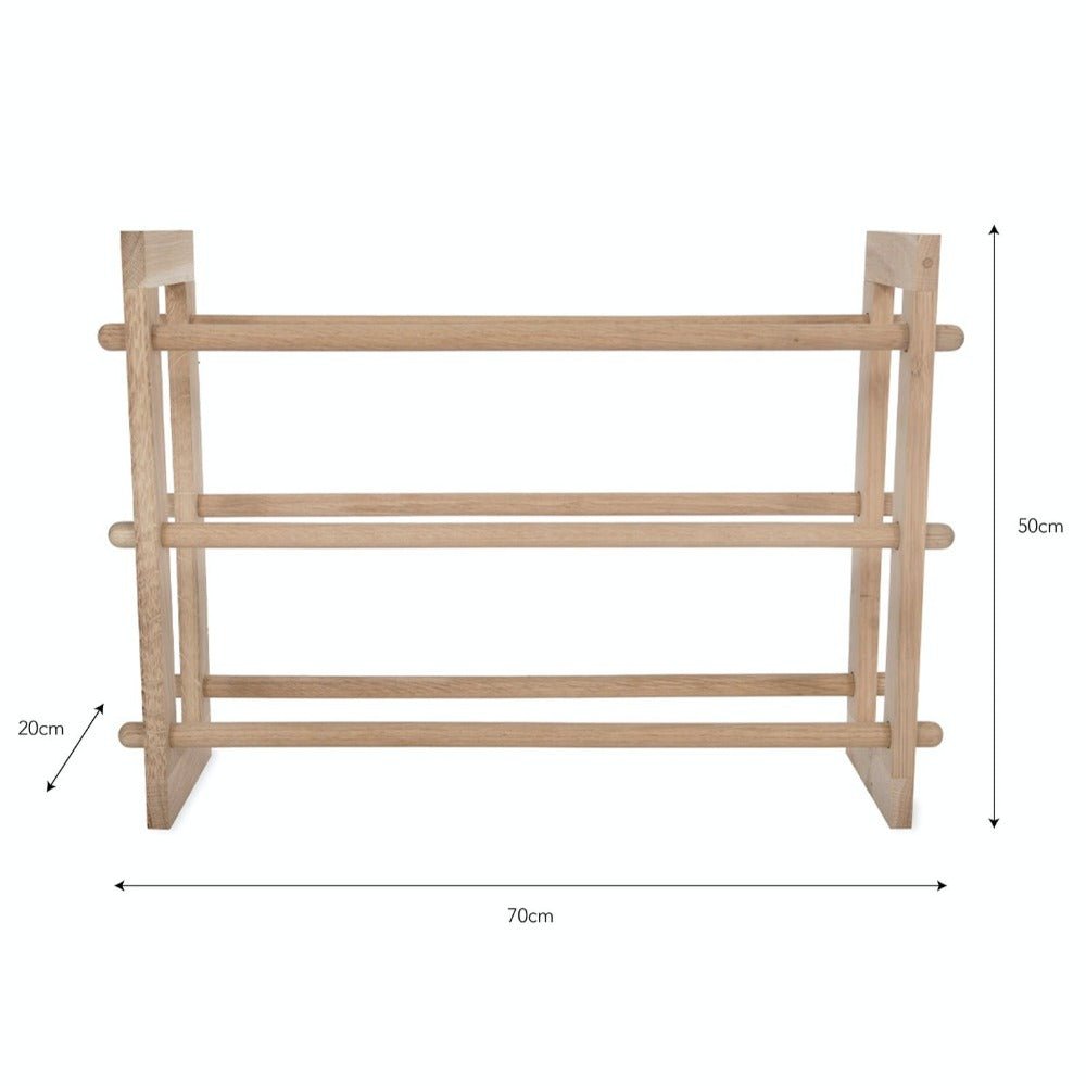 Hambledon Wooden Shoe Rack3 - Duck Barn Interiors