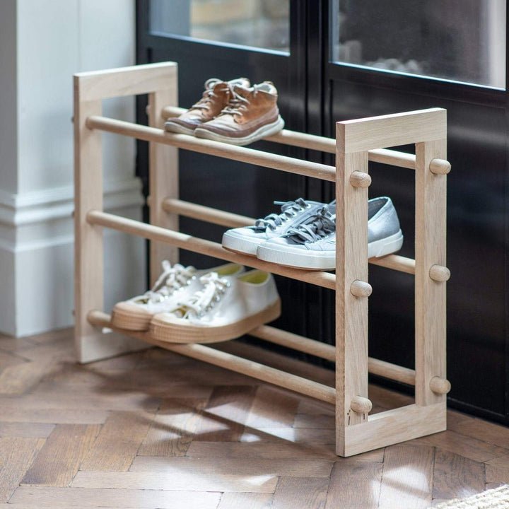 Hambledon Wooden Shoe Rack1 - Duck Barn Interiors